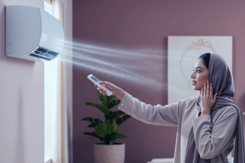 مكيف سبليت في منزل سعودي